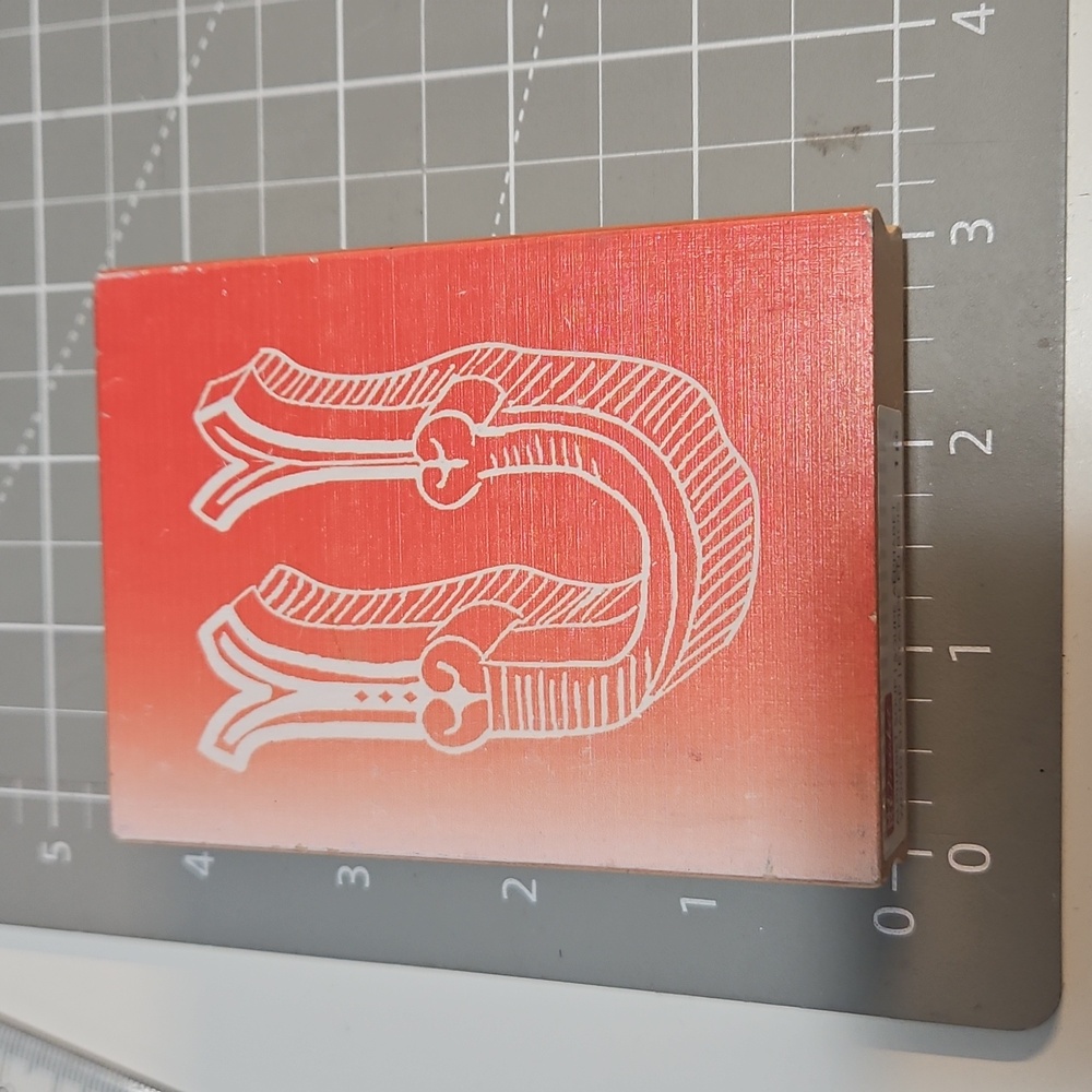 Georgeous "U" Monogram Rubber stamp Alphabet Soup line